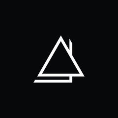 Minimal elegant monogram art logo. Outstanding professional trendy awesome artistic AJ JA initial based Alphabet icon logo. Premium Business logo White color on black background