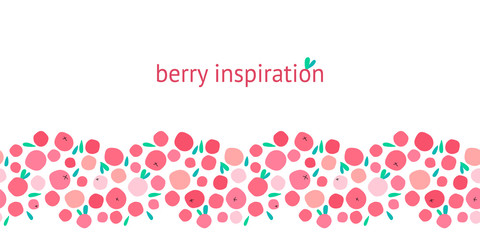 Cranberry seamless template
