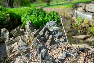 The Tip of a Cobblestone Wall