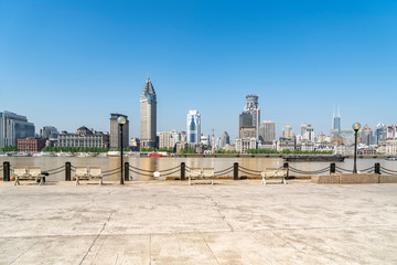 Obraz premium Old buildings on the Bund of Shanghai