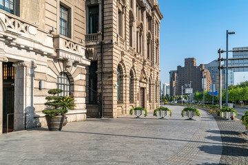 Naklejka premium Architectural landscape of Shanghai Bund