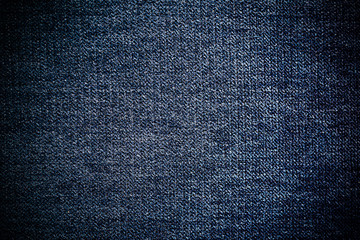 Blue woven fabric background