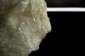 close up of a quartz crystal
