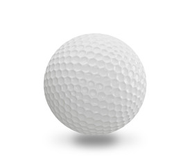 golf ball on a white background. 3D illustration.