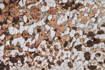 Eroded metal surface