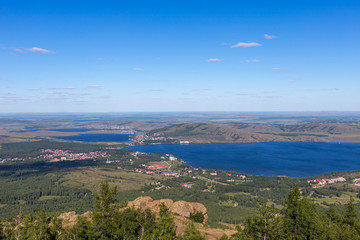 Fototapeta premium Bannoe lake, republic Bashkortostan, Russia
