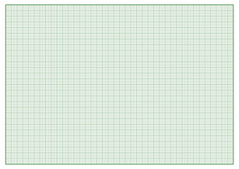 A3 paper size grid with green borders and lines