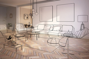 Contemporary Furniture & Decor (concept) - 3d Visualization