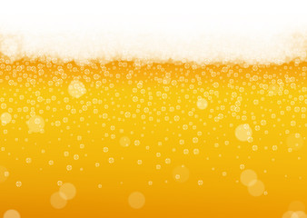 Lager beer. Background with craft splash. Oktoberfest foam.