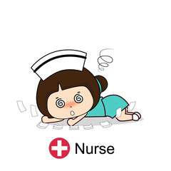 Cartoon character Nurse Design, Medical worker, Medical concept. Vector illustration.