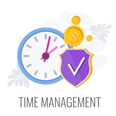 Planning and time management infographics pictogram. System for success.