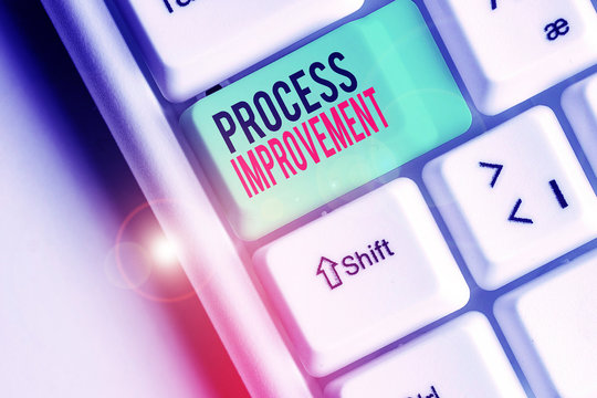Conceptual hand writing showing Process Improvement. Concept meaning ongoing effort to improve products services or processes