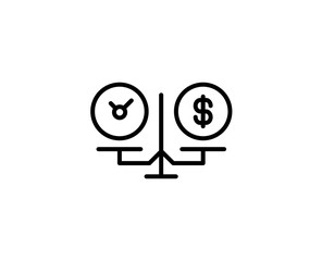 Finance line icon