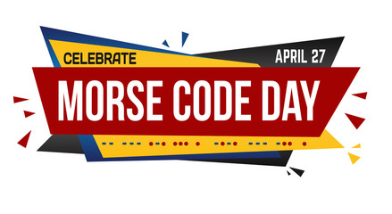 Morse code day banner design © Balint Radu