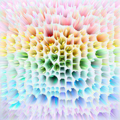 Abstract 3D explosion illustratoin. Colorful graphic design. Hight resolution  creative  background.