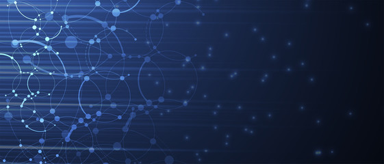 Technology data background, idea of global business solution