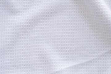 White sports clothing fabric football shirt jersey texture abstract background