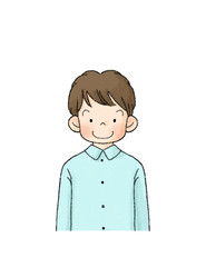 男の子　表情（笑顔）