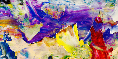 Colorful abstract background wallpaper. Modern motif visual art.  Mixtures of oil paint. Trendy...