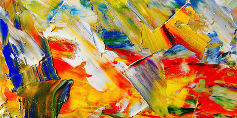 Colorful abstract background wallpaper. Modern motif visual art.  Mixtures of oil paint. Trendy...
