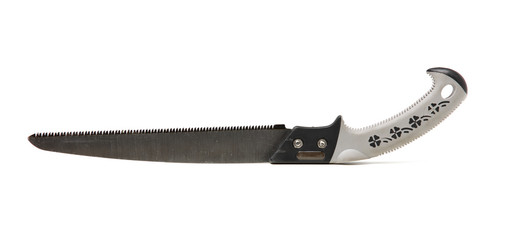 Hand saw isolated on white background 
