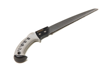 Obraz premium Hand saw isolated on white background 