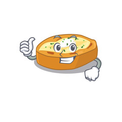 Baked potatoes cartoon character design making OK gesture