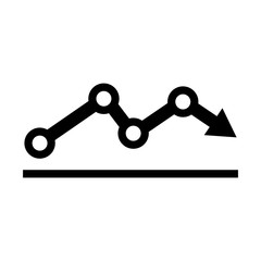 Fall economic logo symbol graphic. Design template vector