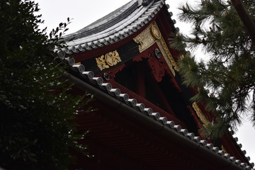 Techo de templo de jap&oacute;n