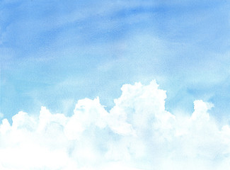 入道雲のある夏の空