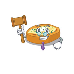 A humble judge of baked potatoes cartoon character design wearing glasses