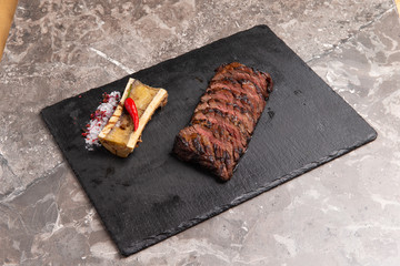 steak and brain bone