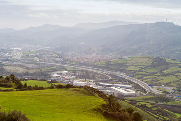 Santurtzi and Getxo towns view from Serantes mountain
