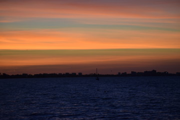 Coast line at sunrise 