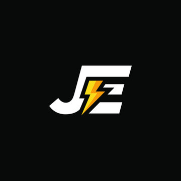 İlk Bağlantılı Mektup Je Logo Tasarımı Stok Vektör Sanatı & Alfabe'nin Daha  Fazla Görseli - Alfabe, Altın - Metal, Basitlik - iStock