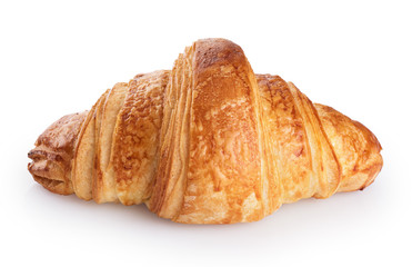 Croissant isolated on white background