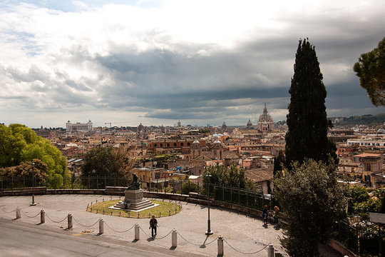 Rome Italy landscape, a view of the eternal city