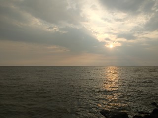 Fototapeta premium sunset over the sea