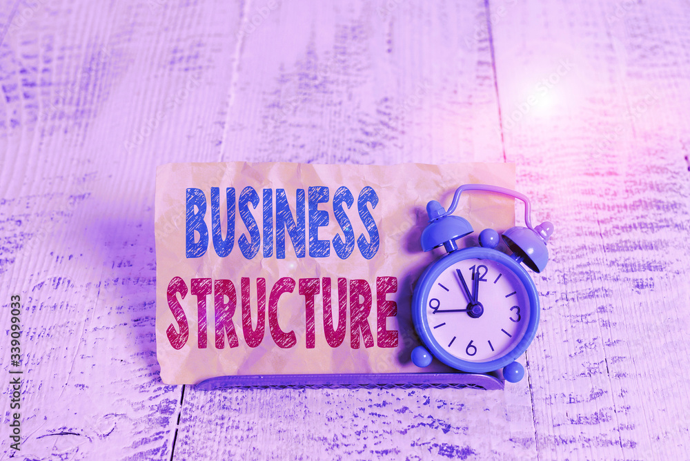 Poster word writing text business structure. business photo showcasing organization framework that is legal