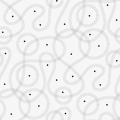 Trendy abstract lines black and white seamless pattern for background, wrap, fabric, textile, wrap, surface, web and print design. Elegant minimal modern repeatable tillable motif.