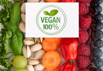 Vegan 100% sign