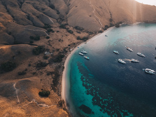 Aerial view of gili lawa darat, part of the komodo national park in Labuan bajo, Indonesia © kevin