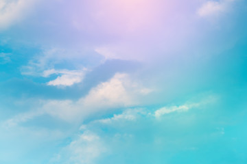 cloud background with a pastel colour