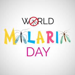 Vector illustration of a Background for  World Malaria day.