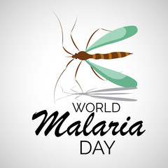 Vector illustration of a Background for  World Malaria day.
