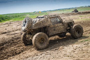 Obraz premium Course de 4x4 extreme en France