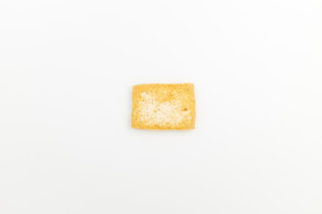 Grilled tofu on white background