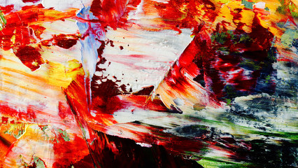 Colorful abstract background wallpaper. Modern motif visual art.  Mixtures of oil paint. Trendy...
