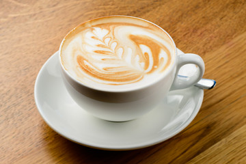 beautiful foam cappuccino