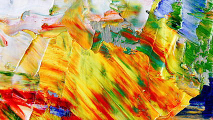 Colorful abstract background wallpaper. Modern motif visual art.  Mixtures of oil paint. Trendy...